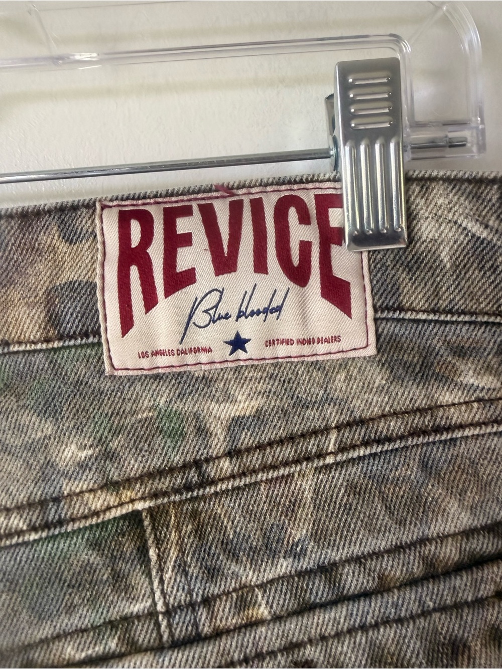 REVICE Camouflage Wide Leg Cargo Pants - Green Mix - Picture 6 of 11